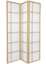 Double Cross Shoji Screen 6 ft Tall